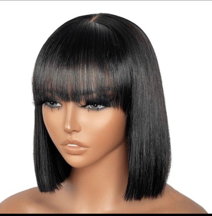 Glueless Bang Bob Wig